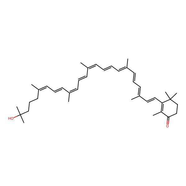 2D Structure of 1'-OH-4-Keto-gamma-carotene/(Carotenoid K)