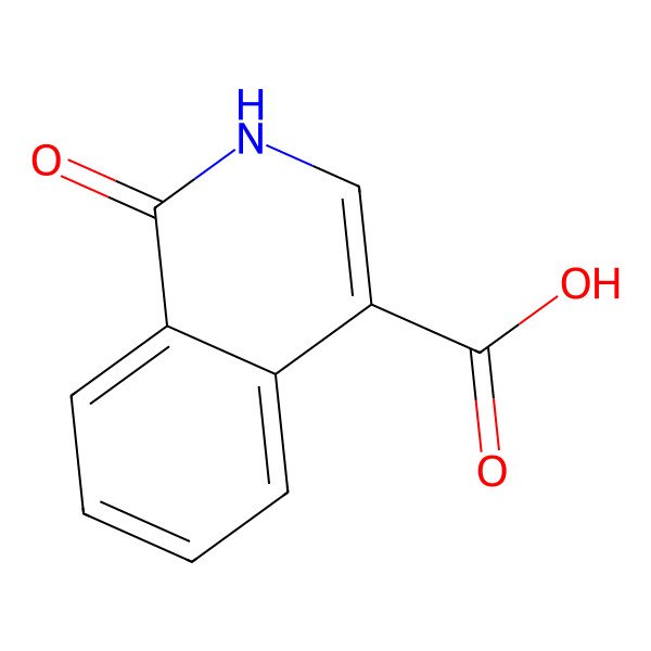 2D Structure of 1-Oxo-1,2-dihydroisoquinoline-4-carboxylic acid