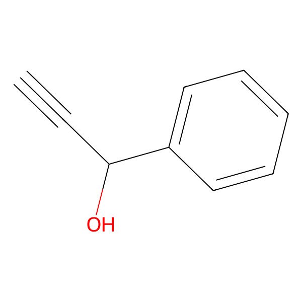 2D Structure of alpha-Ethynylbenzenemethanol