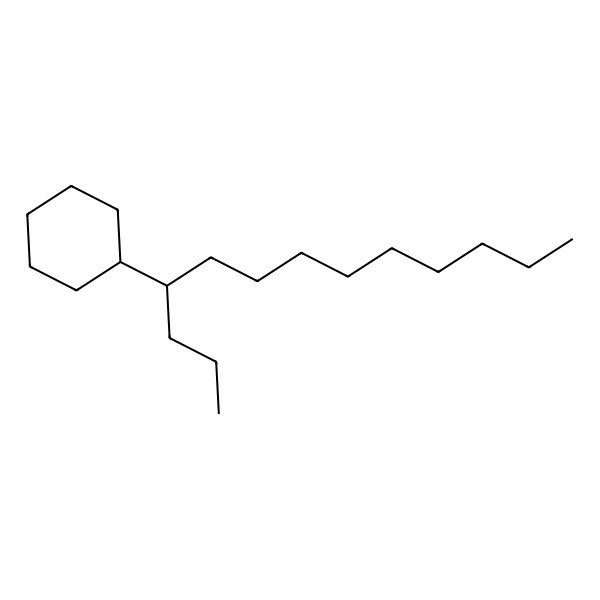 2D Structure of (1-Propyldecyl)cyclohexane