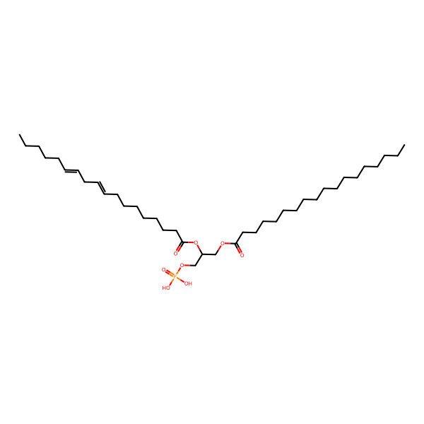 2D Structure of 1-Stearoyl-2-linoleoyl-sn-glycero-3-phosphate 2D Structure of 1-Stearoyl-2-linoleoyl-sn-glycero-3-phosphate