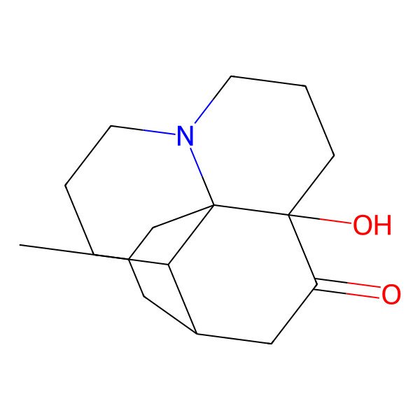 2D Structure of 10-Hydroxy-15-methyl-6-azatetracyclo[8.6.0.01,6.02,13]hexadecan-11-one