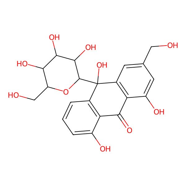 2D Structure of 10-Hydroxyaloin B 2D Structure of 10-Hydroxyaloin B