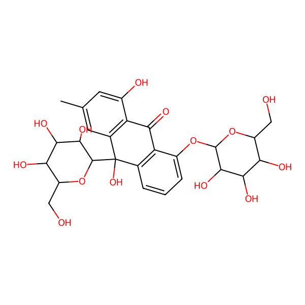 2D Structure of 10-Hydroxycascaroside D 2D Structure of 10-Hydroxycascaroside D