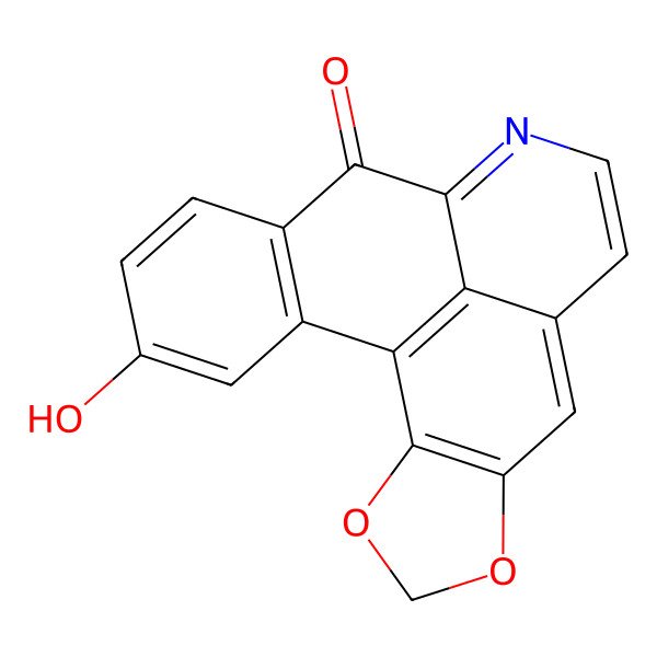 2D Structure of 10-Hydroxyliriodenine