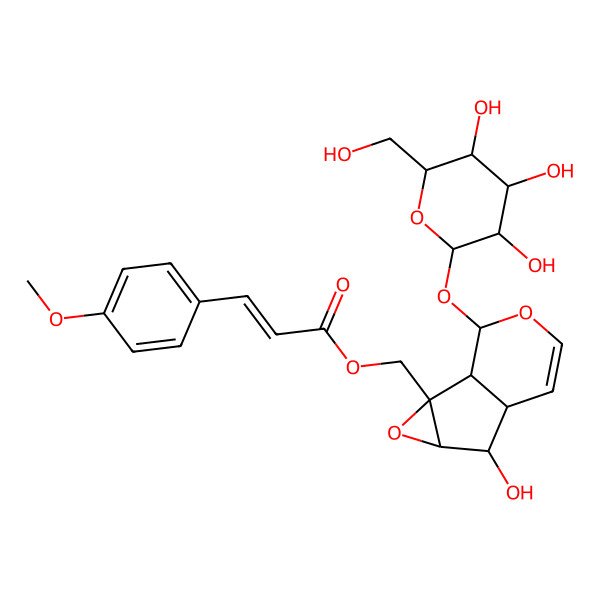 2D Structure of 10-O-cis-p-Methoxycinnamoylcatalpol