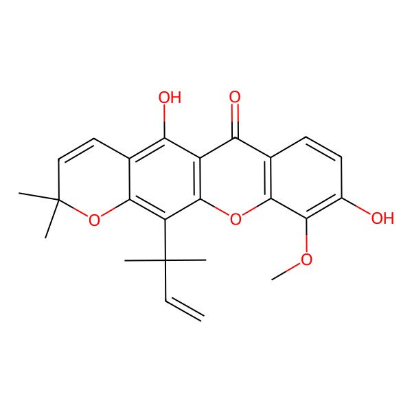 2D Structure of 10-O-Methylmacluraxanthone