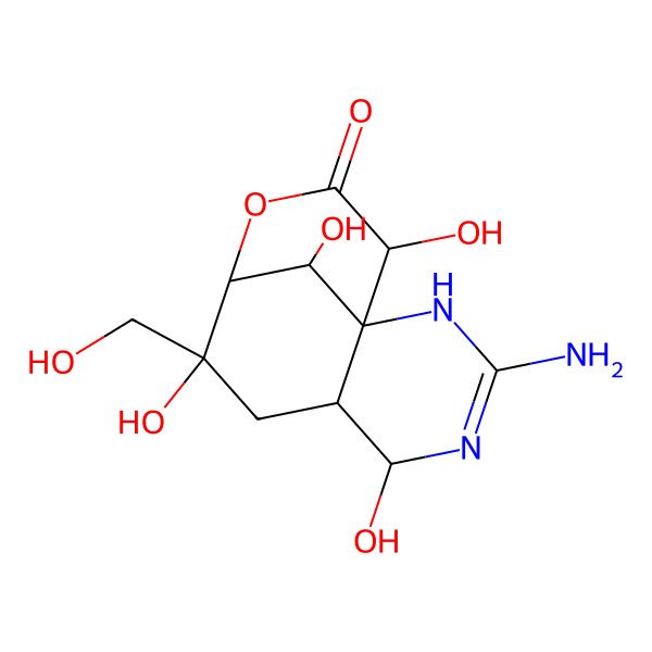 2D Structure of 10-Oxo-5,10-bisdeshydroxy-10,12-secotetrodotoxin