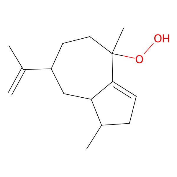 2D Structure of 10alpha-Hydroperoxy-guaia-1,11-diene