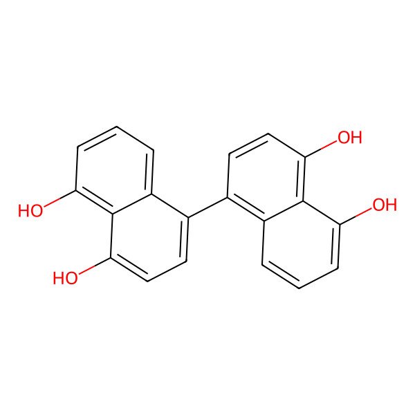 2D Structure of 4,4',5,5'-Tetrahydroxy-1,1'-binaphthyl 2D Structure of 4,4',5,5'-Tetrahydroxy-1,1'-binaphthyl
