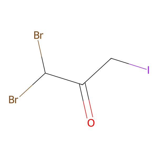 2D Structure of 1,1-Dibromo-3-iodopropan-2-one 2D Structure of 1,1-Dibromo-3-iodopropan-2-one
