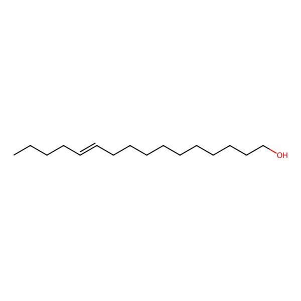 2D Structure of 11-Hexadecen-1-ol, (11Z)-