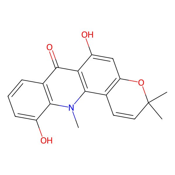 2D Structure of 11-Hydroxynoracronycine