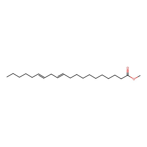2D Structure of 11,14-Eicosadienoic acid, methyl ester