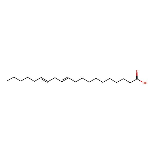 2D Structure of 11,14-Eicosadienoic acid