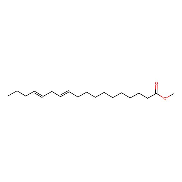 2D Structure of 11,14-Octadecadienoic acid, methyl ester