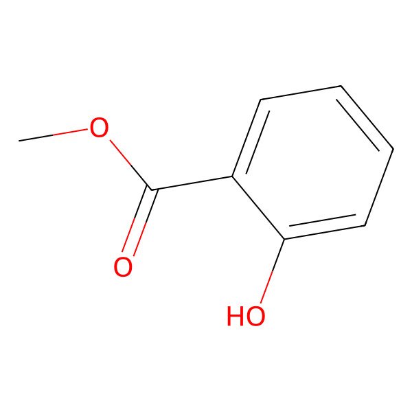 2D Structure of (111C)methyl 2-hydroxybenzoate