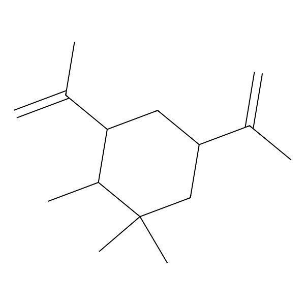 2D Structure of 1,1,2-Trimethyl-3,5-bis(1-methylethenyl)cyclohexane