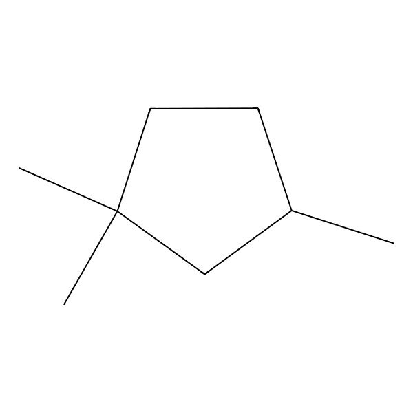 2D Structure of 1,1,3-Trimethylcyclopentane