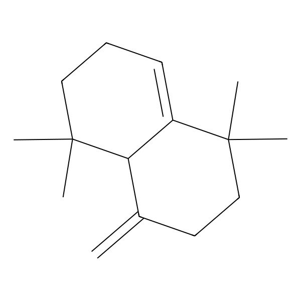 2D Structure of 1,1,5,5-tetramethyl-4-methylidene-3,4a,6,7-tetrahydro-2H-naphthalene