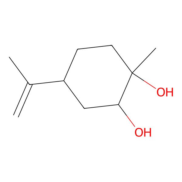 2D Structure of 1,2-Cyclohexanediol, 1-methyl-4-(1-methylethenyl)-