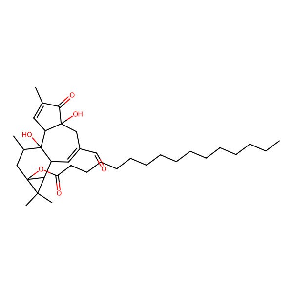 2D Structure of 12-Deoxyphorbaldehyde-13-hexadecanoate