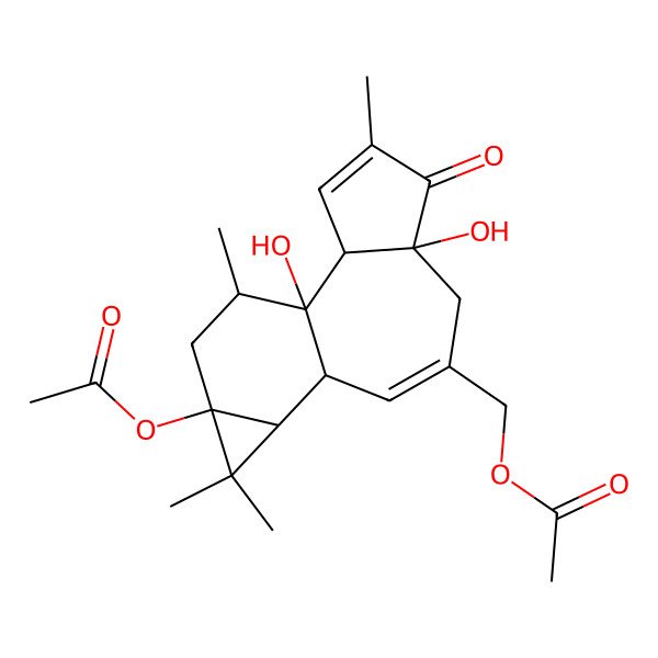 2D Structure of 12-Deoxyphorbol-13,20-diacetate