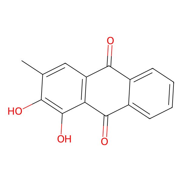 2D Structure of 1,2-Dihydroxy-3-methylanthraquinone