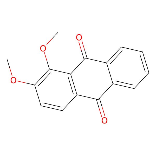 2D Structure of 1,2-Dimethoxyanthracene-9,10-Dione