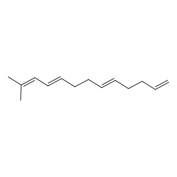 2D Structure of 12-Methyl-1,5,9,11-tridecatetraene
