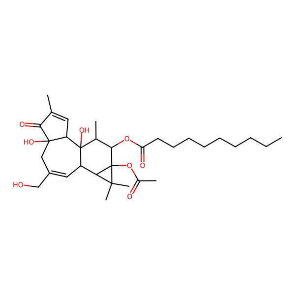 2D Structure of 12-o-Decanoylphorbol-13-acetate