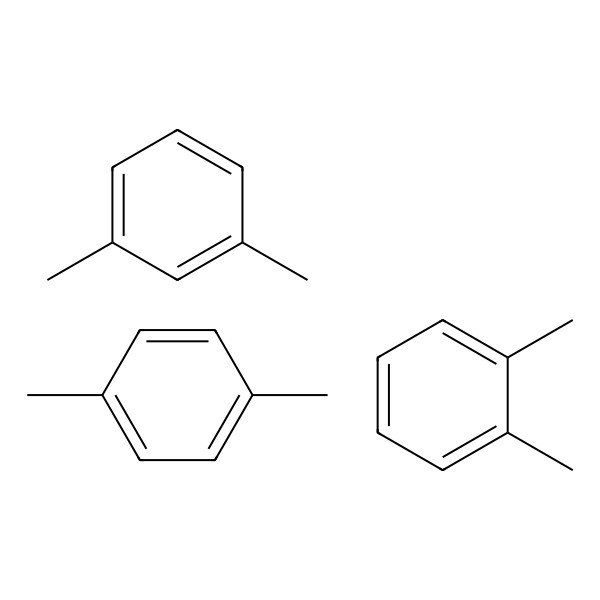 2D Structure of 1,2-Xylene; 1,3-xylene; 1,4-xylene