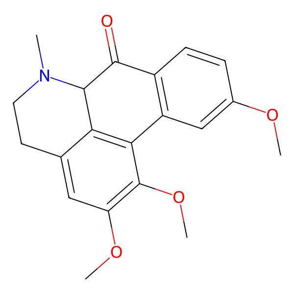 2D Structure of 1,2,10-Trimethoxy-7-oxoaporphine