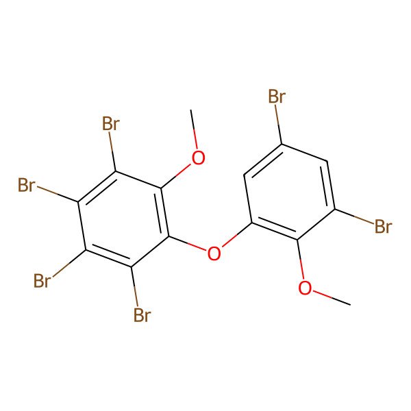 2D Structure of 1,2,3,4-Tetrabromo-5-(3,5-dibromo-2-methoxyphenoxy)-6-methoxybenzene