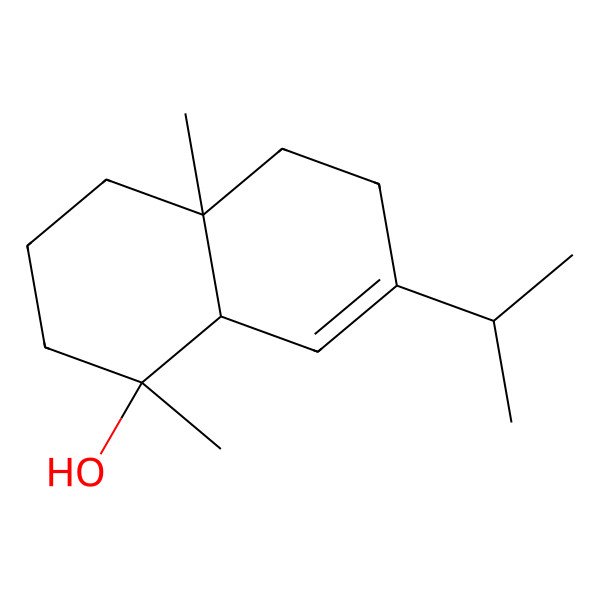 2D Structure of 1,2,3,4,4a,5,6,8abeta-Octahydro-1,4aalpha-dimethyl-7-isopropylnaphthalen-1beta-ol