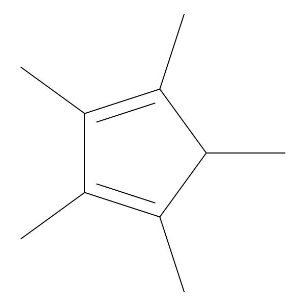 2D Structure of 1,2,3,4,5-Pentamethylcyclopentadiene 2D Structure of 1,2,3,4,5-Pentamethylcyclopentadiene