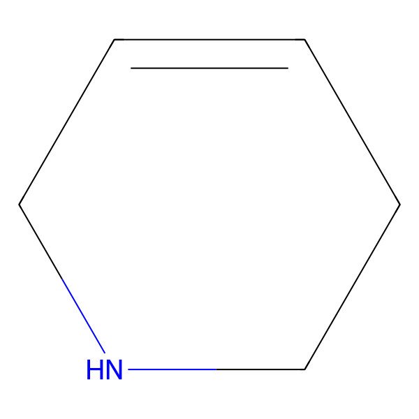 2D Structure of 1,2,3,6-Tetrahydropyridine