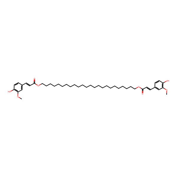 2D Structure of 1,24-Tetracosanediol diferulate