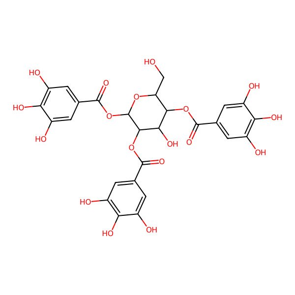 2D Structure of 1,2,4-tri-O-galloyl-beta-glucopyranose