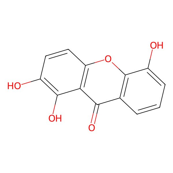 2D Structure of 1,2,5-Trihydroxyxanthone 2D Structure of 1,2,5-Trihydroxyxanthone