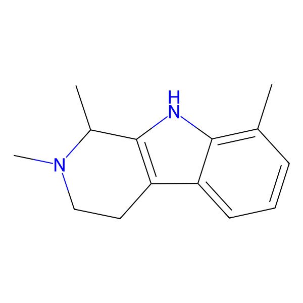 2D Structure of 1,2,8-Trimethyl-1,3,4,9-tetrahydropyrido[3,4-b]indole