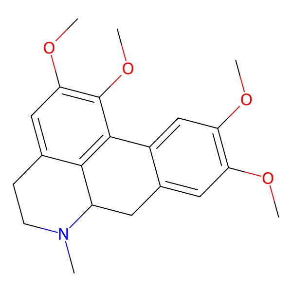 2D Structure of 1,2,9,10-Tetramethoxy-6-methyl-5,6,6a,7-tetrahydro-4H-dibenzo[de,g]quinoline