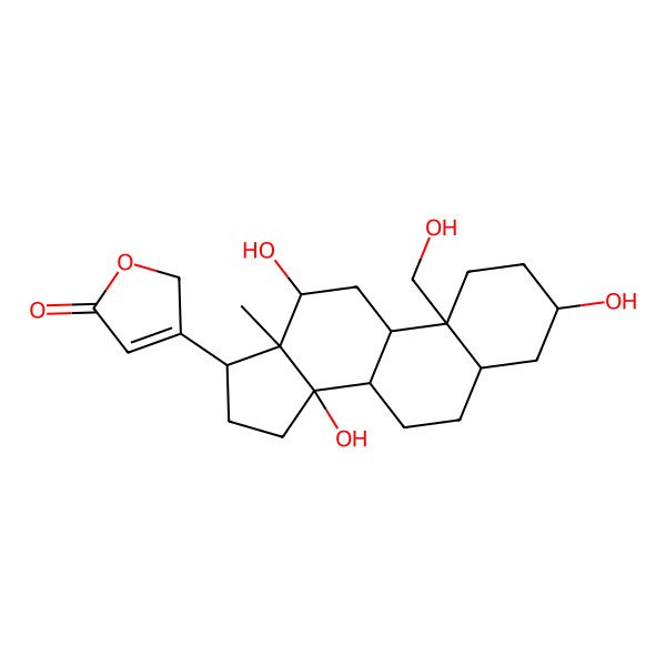 2D Structure of 12beta-Hydroxycoroglaucigenin