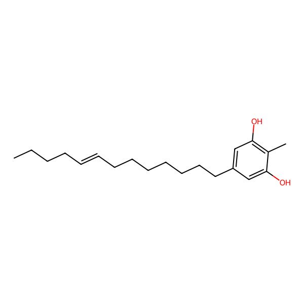 2D Structure of 1,3-Benzenediol, 2-methyl-5-(8-tridecenyl)-, (Z)-