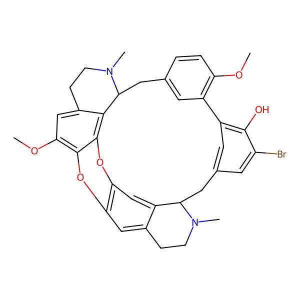 2D Structure of 13'-Bromo-tiliacorinine
