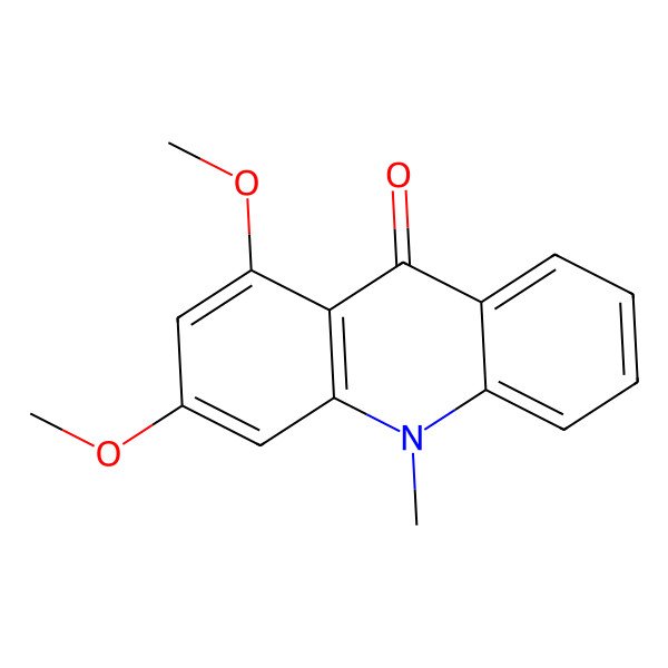 2D Structure of 1,3-Dimethoxy-10-methyl-9(10H)-acridinone