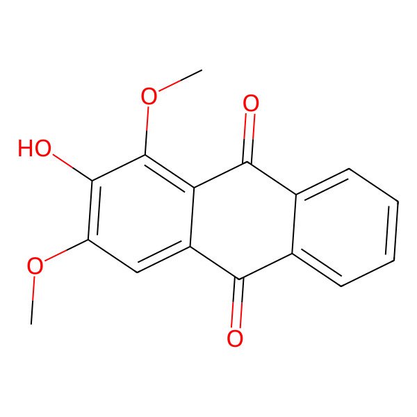 2D Structure of 1,3-Dimethoxy-2-hydroxy-9,10-anthraquinone 2D Structure of 1,3-Dimethoxy-2-hydroxy-9,10-anthraquinone