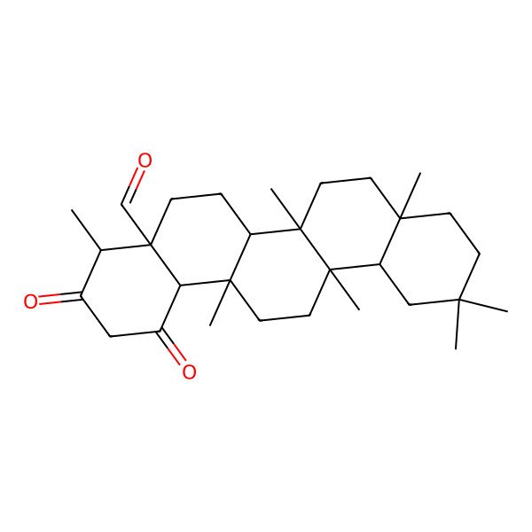 2D Structure of 1,3-Dioxofriedelan-24-al
