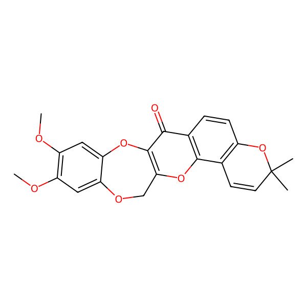 2D Structure of 13-Homo-13-oxa-6a,12a-dehydrodeguelin