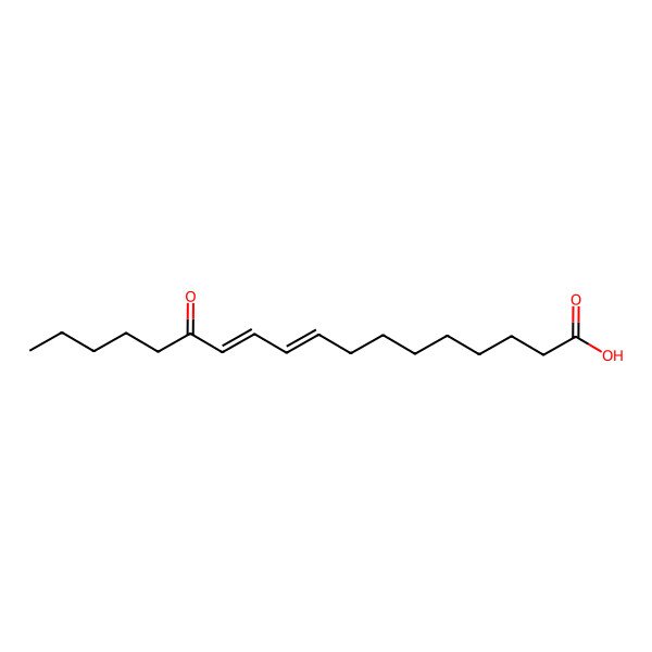 2D Structure of 13-keto-9Z,11E-octadecadienoic acid